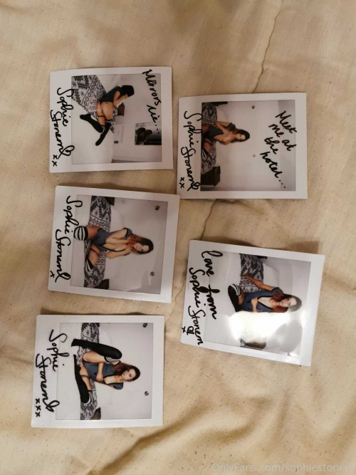 sophiestonem 01 08 2019 Pack of 5 signed Instax for sale to the highest bidder. Message me to buy )